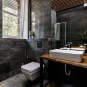 small luxury master bathroom