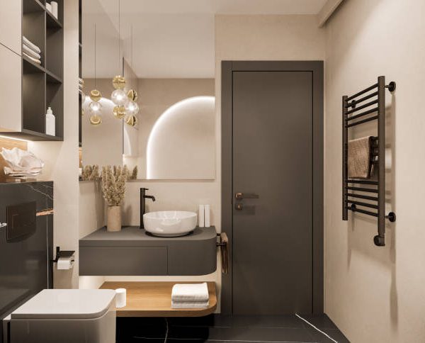 small luxury master bathroom