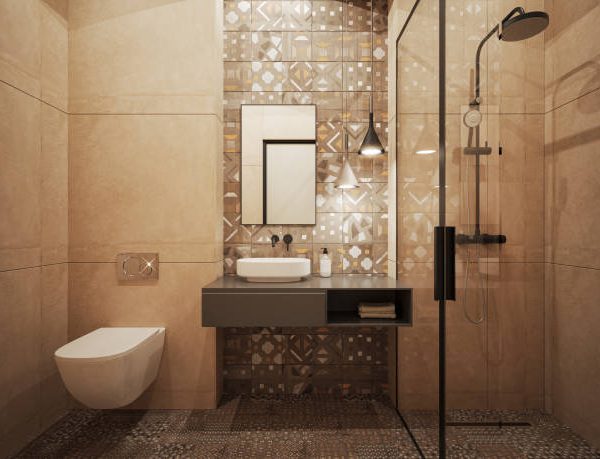 small luxury master bathroom