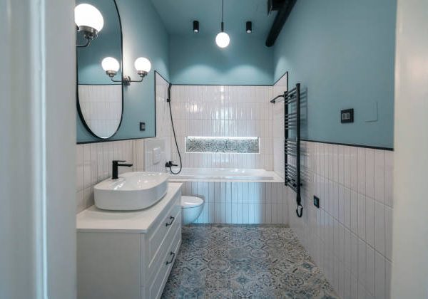 small luxury master bathroom