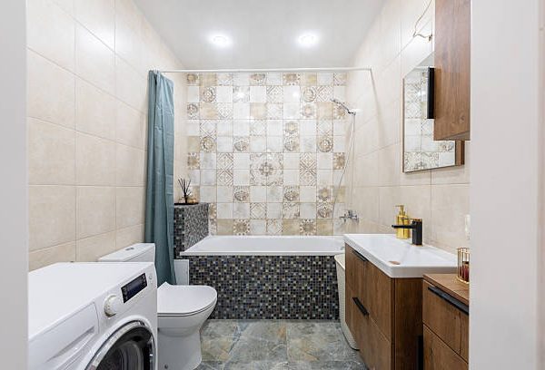 small luxury master bathroom