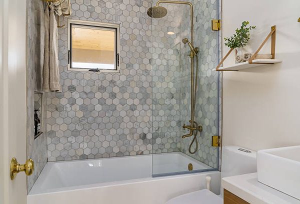 small luxury master bathroom